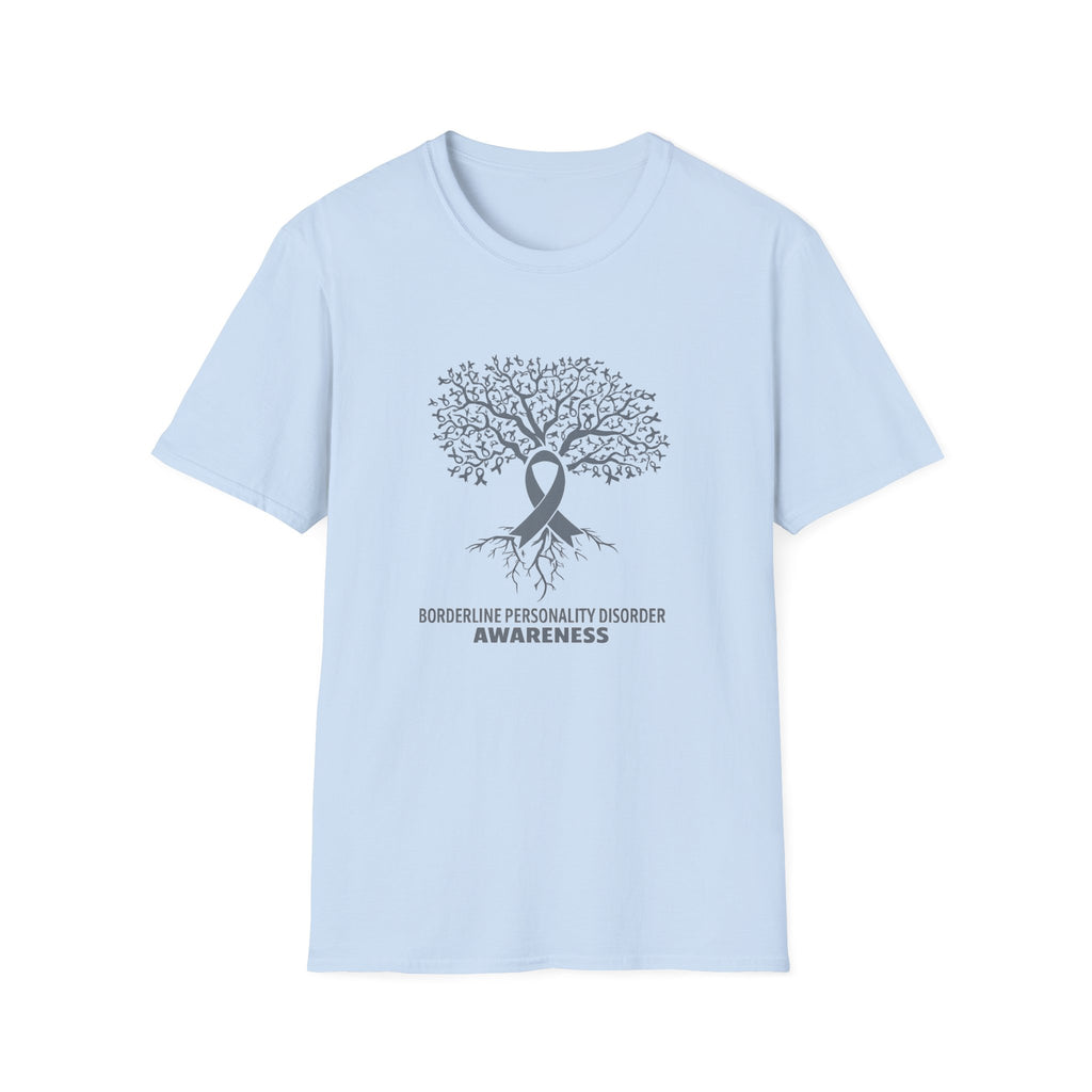 Borderline Personality Disorder Awareness T-Shirt — Tree & Ribbon Mental Health Support Tee