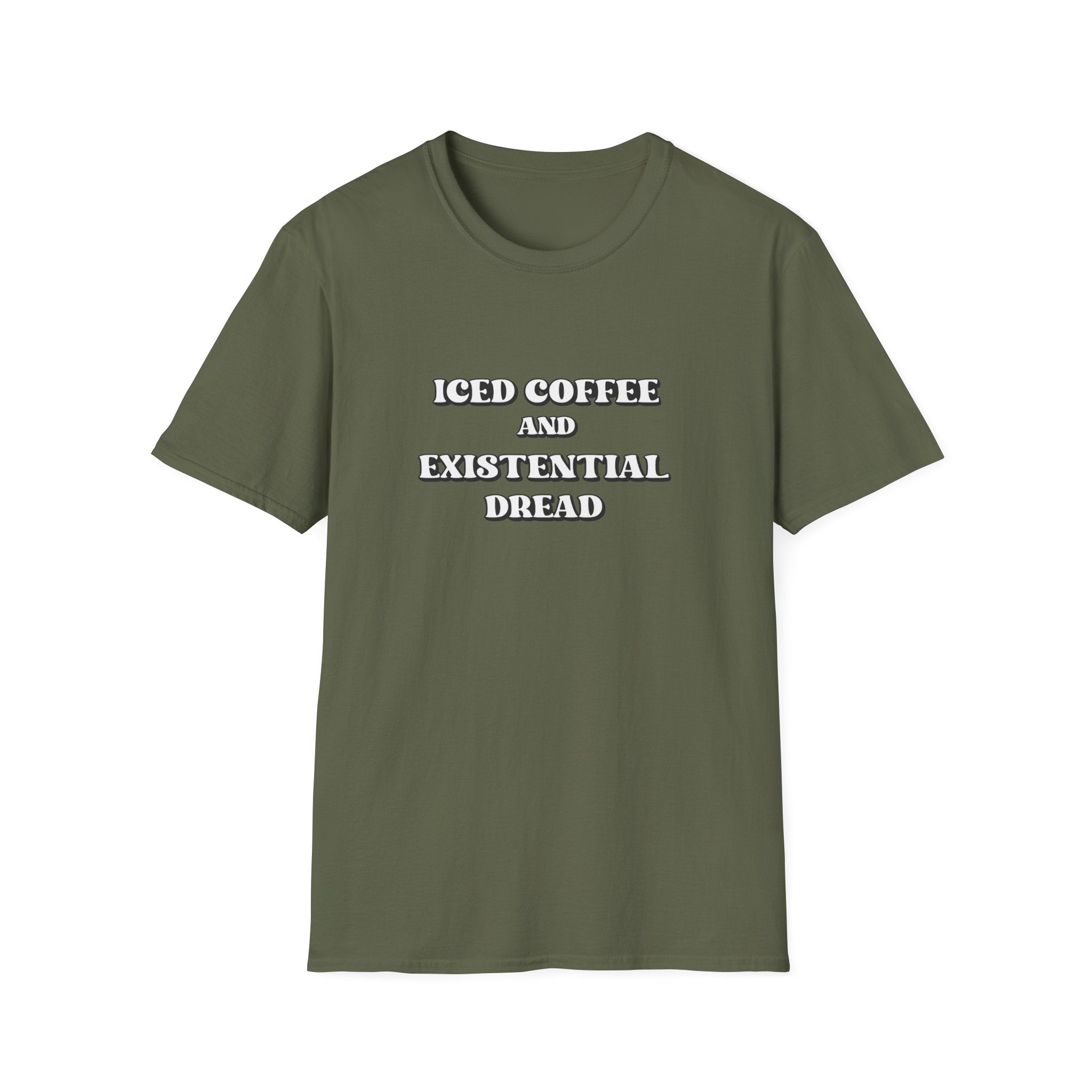 Iced Coffee and Existential Dread T-Shirt